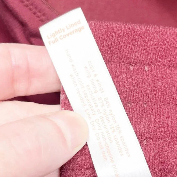 Cacique - Lane Bryant Wine Colored Lightly Lined Full Coverage Bra Women's 40DD - Picture 4 of 5